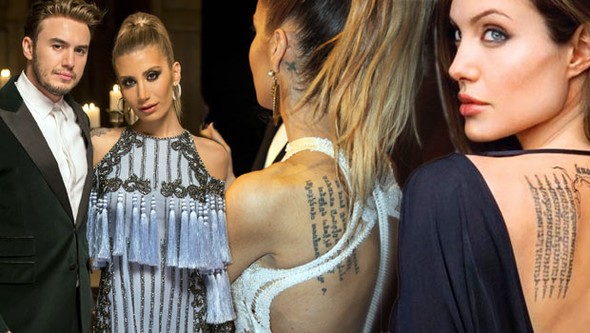 İrem Derici Angelina Jolie dövmesi yaptırdı İrem Derici Angelina Jolie dövmesi yaptırdı