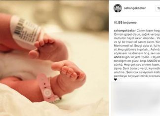 Şahan Gökbakar kızı için Instagram hesabından duygusal bir mesaj paylaştı.