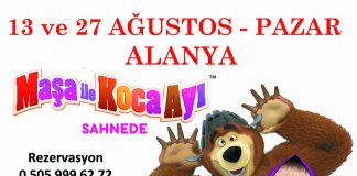 'Maşa ile Koca Ayı' Alanya'da sahnelenecek