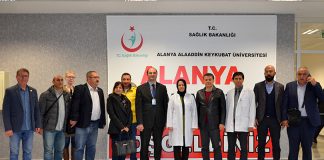 Alaaddin Keykubat Üniversitesi (ALKÜ) Eğitim ve Araştırma Hastanesi Başhekimi Prof Dr. Bülent Adil Taşbaş ve AGC Yönetim Kurulu Üyeleri