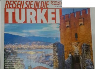 Sabah Almanya gazetesi “Tatil demek Alanya demek” sloganıyla Alanya’ya geniş yer verdi.