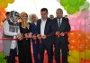 Kurdele kesimini Rukiye Okşar ve protokol üyeleri birlikte yaptı