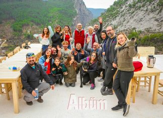 Aura Fitness üyeleri, Dim Çayı’nın doğduğu Alacami Köyü’nde bulunan Ala Çiftlik’i ziyaret ettiler