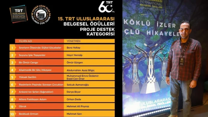 Hayri Yenialp,ikinci Kez TRT Belgesel Ödülleri’nde finalde